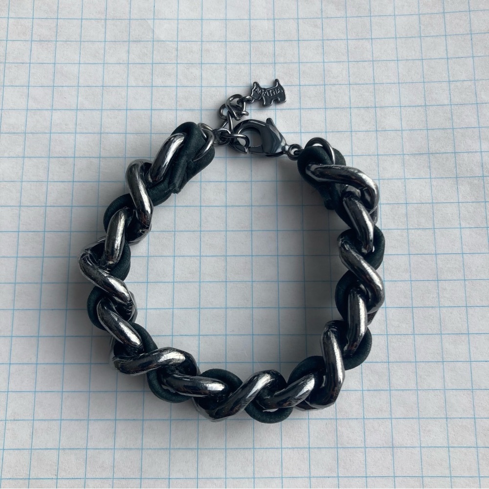 Chuncky Black Chain Unique Bracelet Statement Eye-catching Biker Heavy Metal